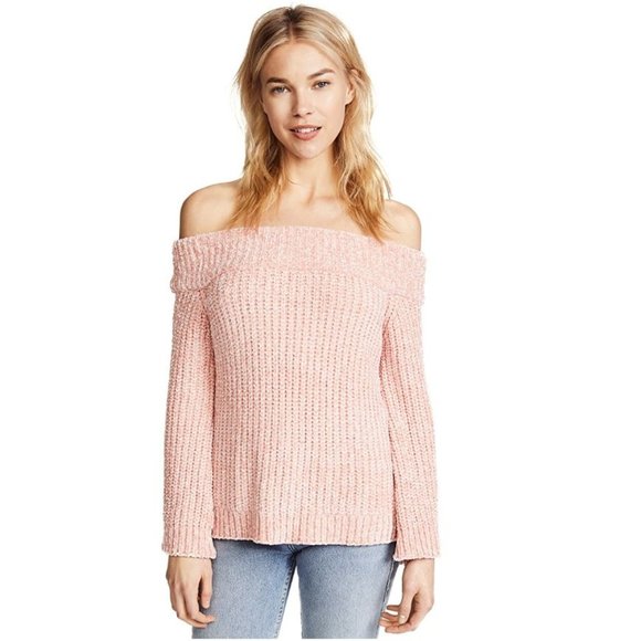 English Factory Knit Off-the-Shoulder Sweater - Picture 2 of 5